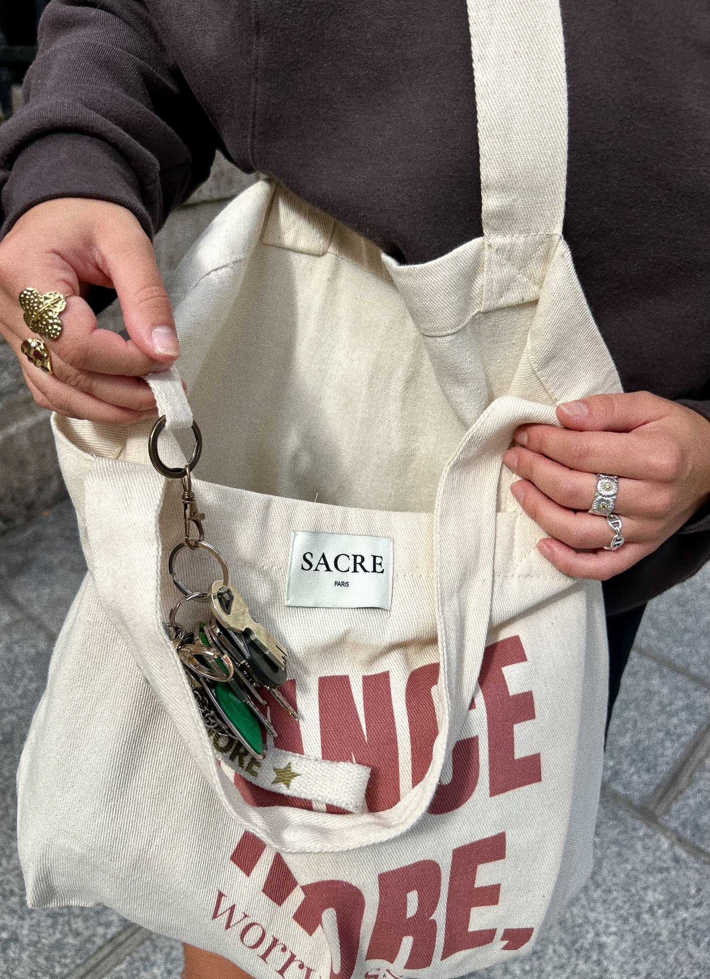 NEW - LE SAC CABAS "DANCE MORE, WORRY LESS."