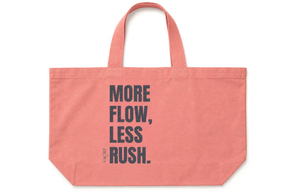 CABAS XXL - MORE FLOW, LESS RUSH. OCTOBRE ROSE EDITION.
